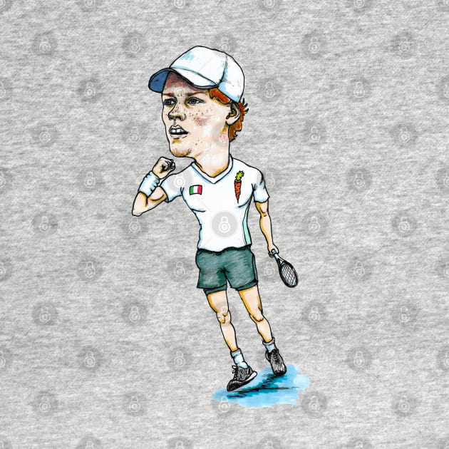 Jannik Sinner Pro Tennis by dizzycat-biz